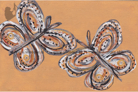 kunst kaart les papillons
